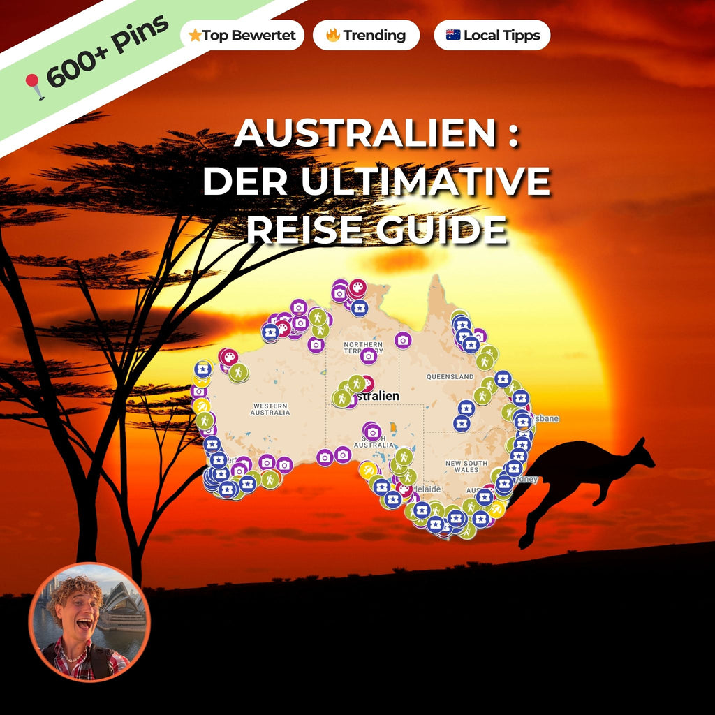 Australien Reiseguide mit 600+ Maps Pins
