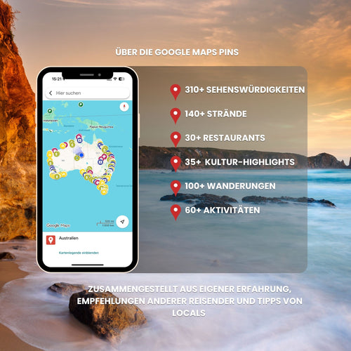 Australien Reiseguide mit 600+ Maps Pins