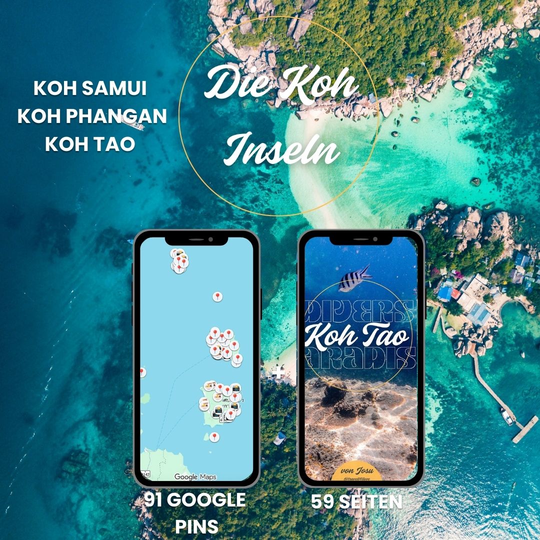 3er-Bundle Koh Samui, Koh Phangan & Koh Tao Reise-Guide als E-Book inkl. Reise-Map